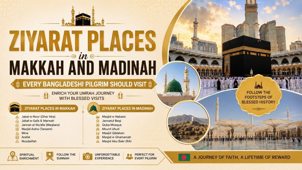 Ziyarat Places in Makkah and Madinah Every Bangladeshi Pilgrim Should Visit
